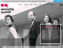 Tablet Screenshot of amaryllis-quartett.com